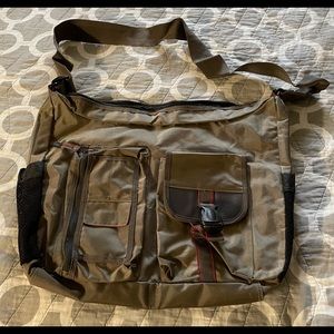 Old Navy Messenger Bag Polyester Khaki Tote